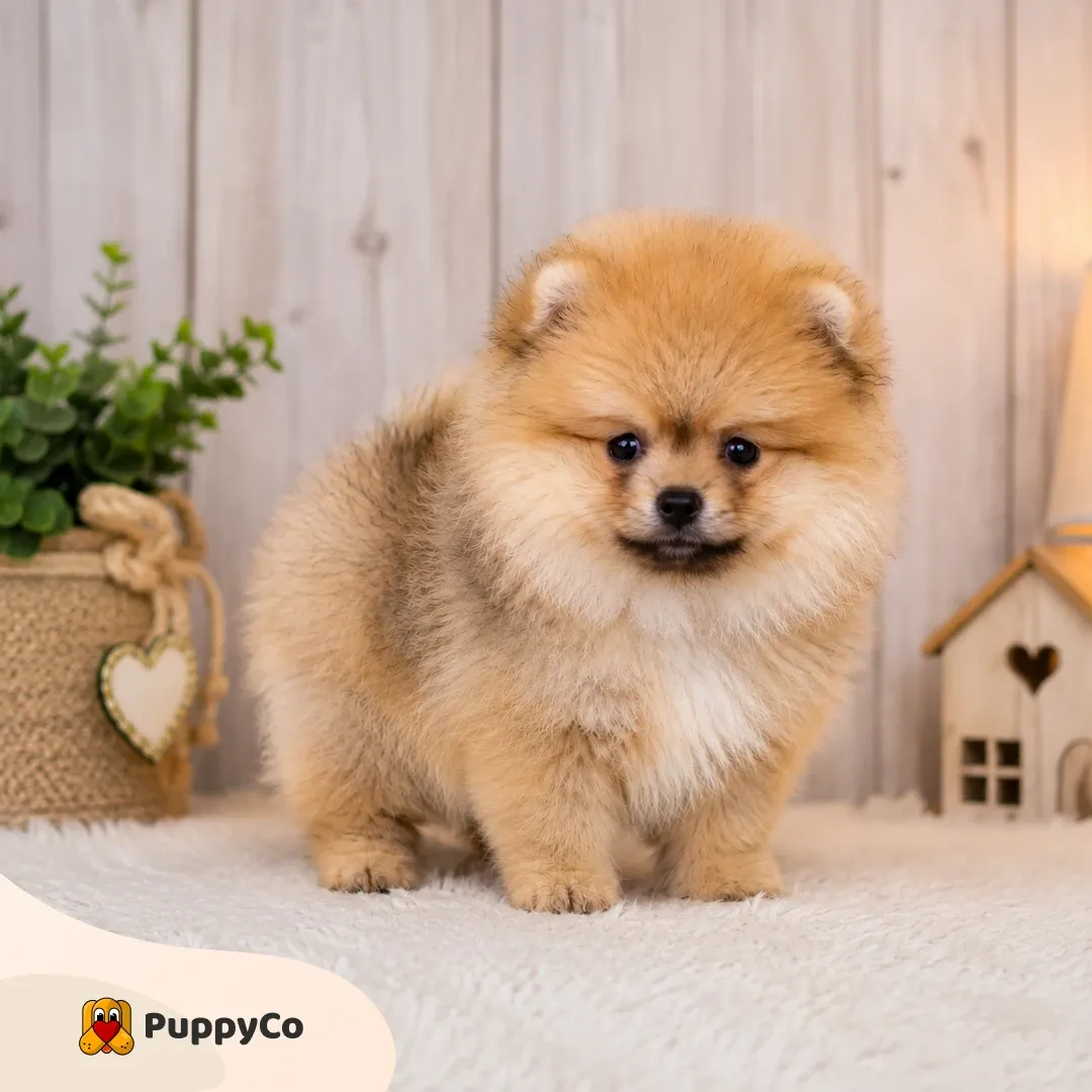 Mini Boo Addicts Pomeranian Toy de Vânzare – Pui Mini Boo cu Blană Pufoasă | PuppyCo